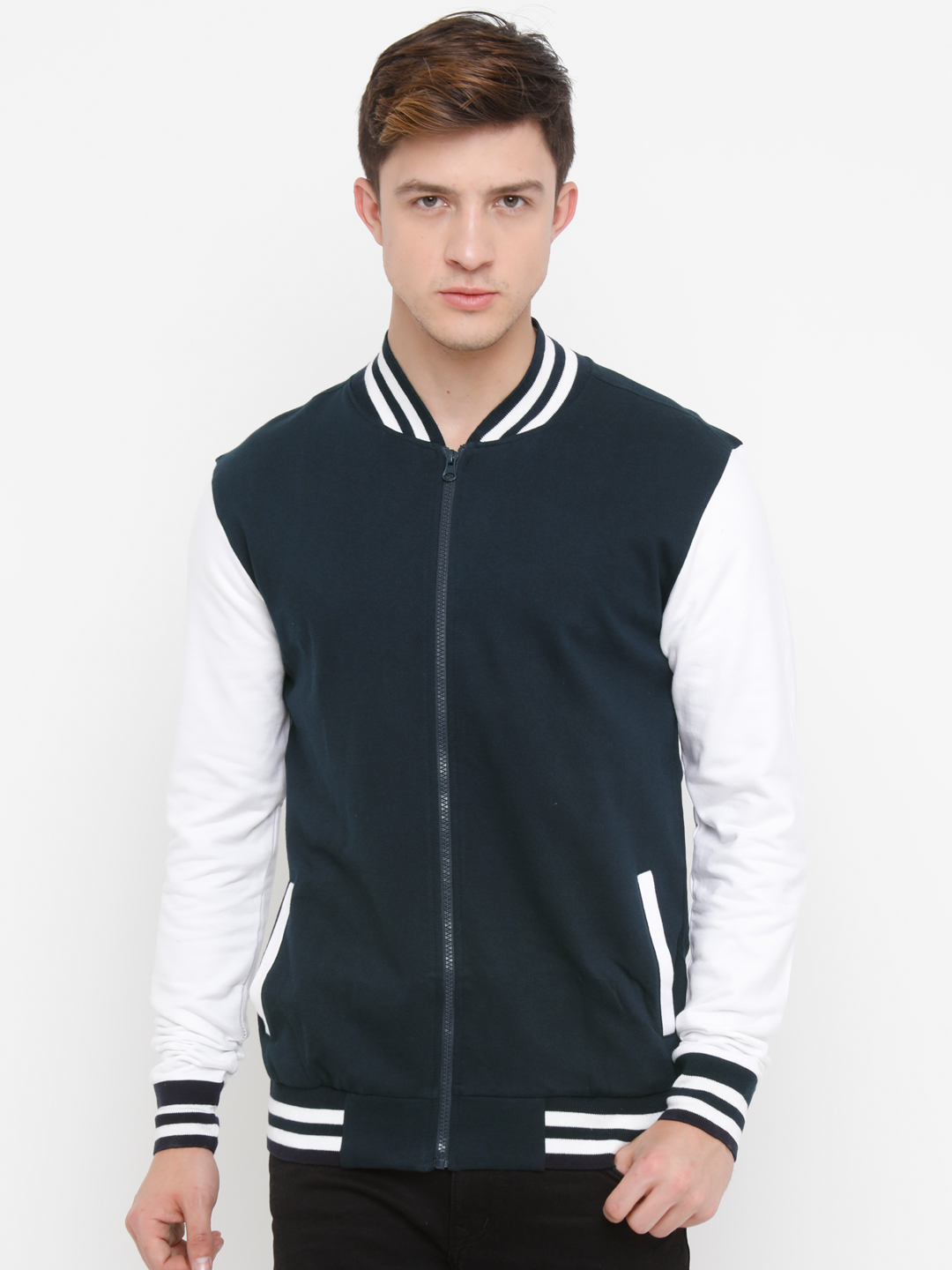 varsity jacket navy blue